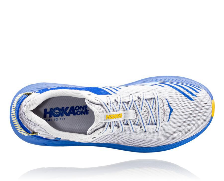 Hoka One One Mens Running Shoes - Rincon - Grey/Blue - XVAR06728